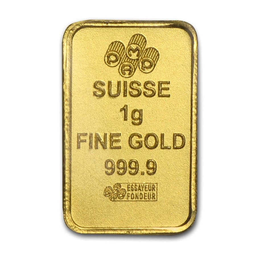 1 gram Gold Bar - PAMP Suisse