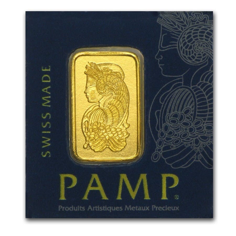 1 gram Gold Bar - PAMP Suisse