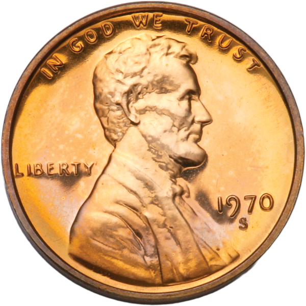 1970 S Proof Lincoln Memorial Cent