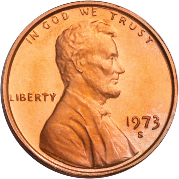 1973 S Proof Lincoln Memorial Cent