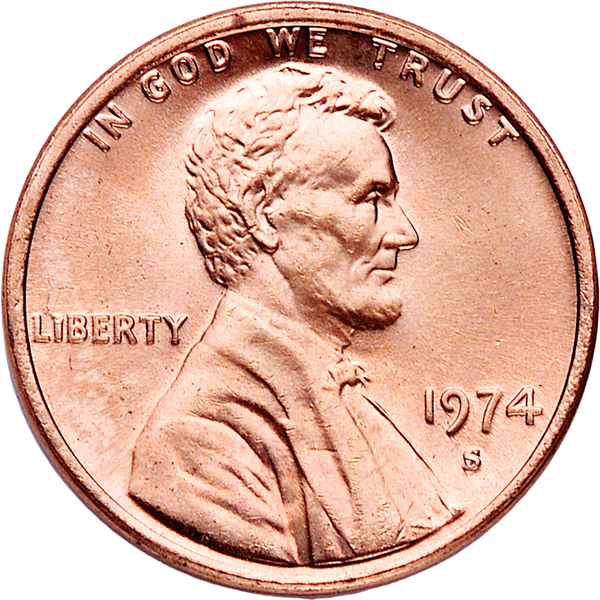 1974 S Proof Lincoln Memorial Cent