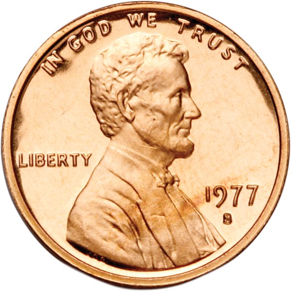 1977 S Proof Lincoln Memorial Cent