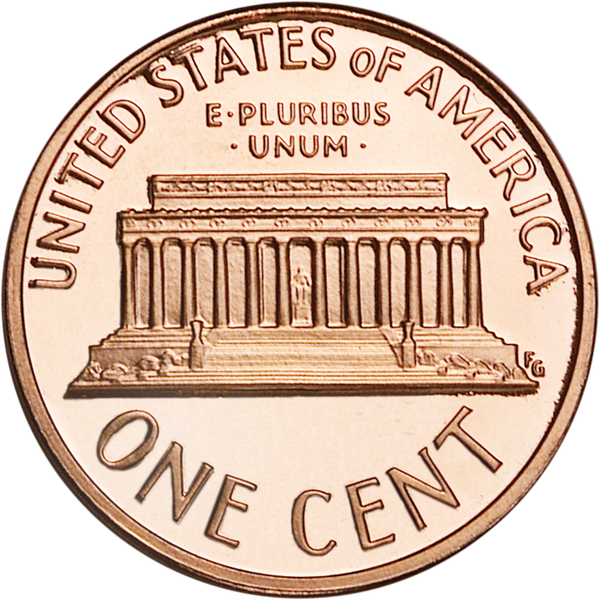 1990 S Proof Lincoln Memorial Cent