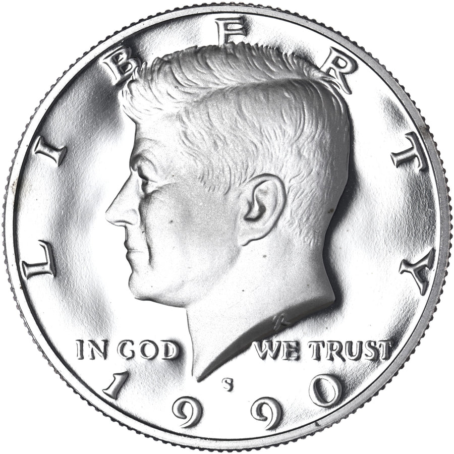 1990 S Proof Kennedy Half Dollar Coin