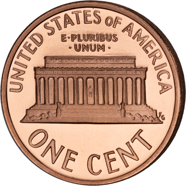 1992 S Proof Lincoln Memorial Cent