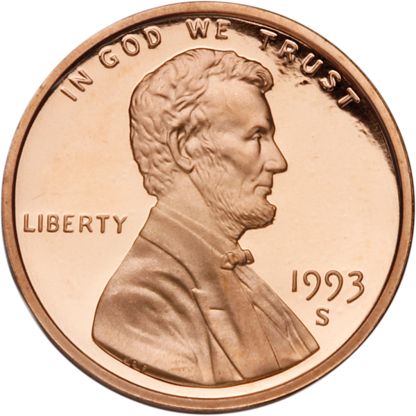 1993 S Proof Lincoln Memorial Cent