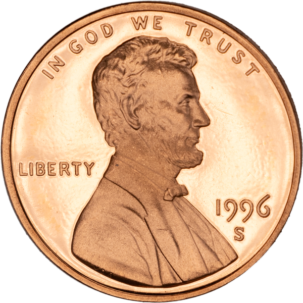 1996 S Proof Lincoln Memorial Cent