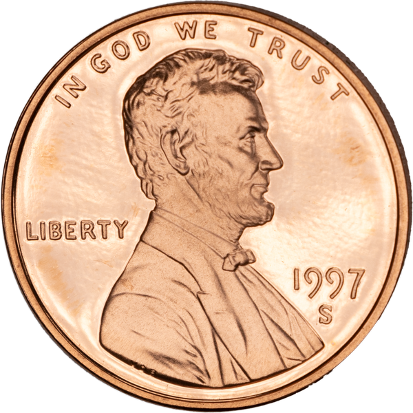 1997 S Proof Lincoln Memorial Cent