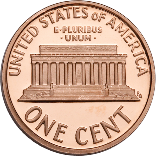 2000 S Proof Lincoln Memorial Cent