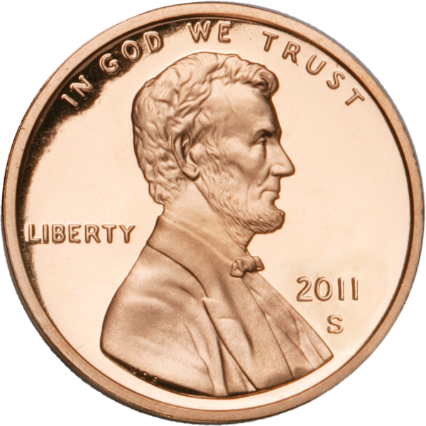 2011 S. Proof Lincoln Shield Reverse Cent