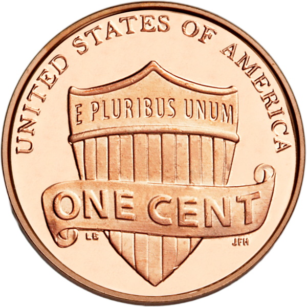 2012 S. Proof Lincoln Shield Reverse Cent