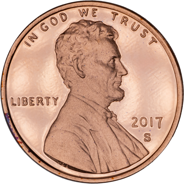 2017 S. Proof Lincoln Shield Reverse Cent