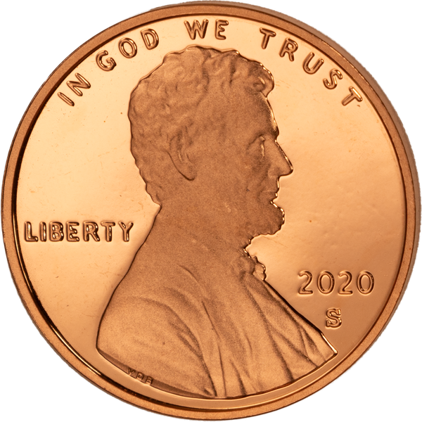 2020 S. Proof Lincoln Shield Reverse Cent