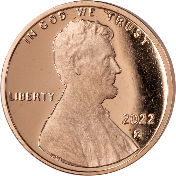 2022 S. Proof Lincoln Shield Reverse Cent