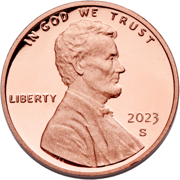 2023 S. Proof Lincoln Shield Reverse Cent