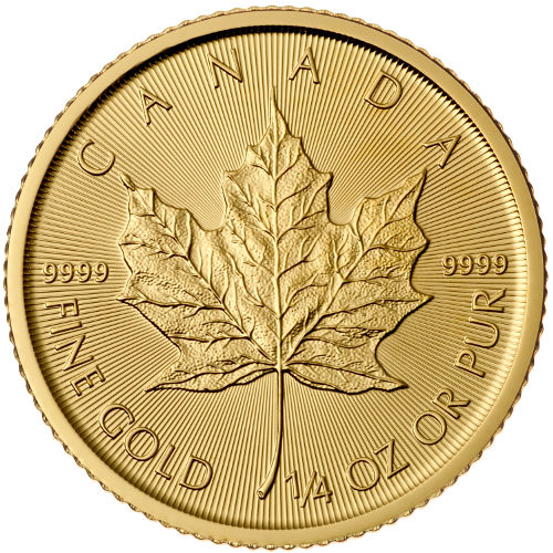 1/4 oz Canadian Gold Maple Leaf Coin (BU)