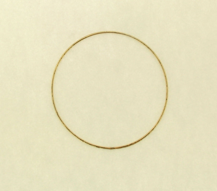 Solid 14kt or 18kt Gold 1.2mm Handmade Minimalist Bangle