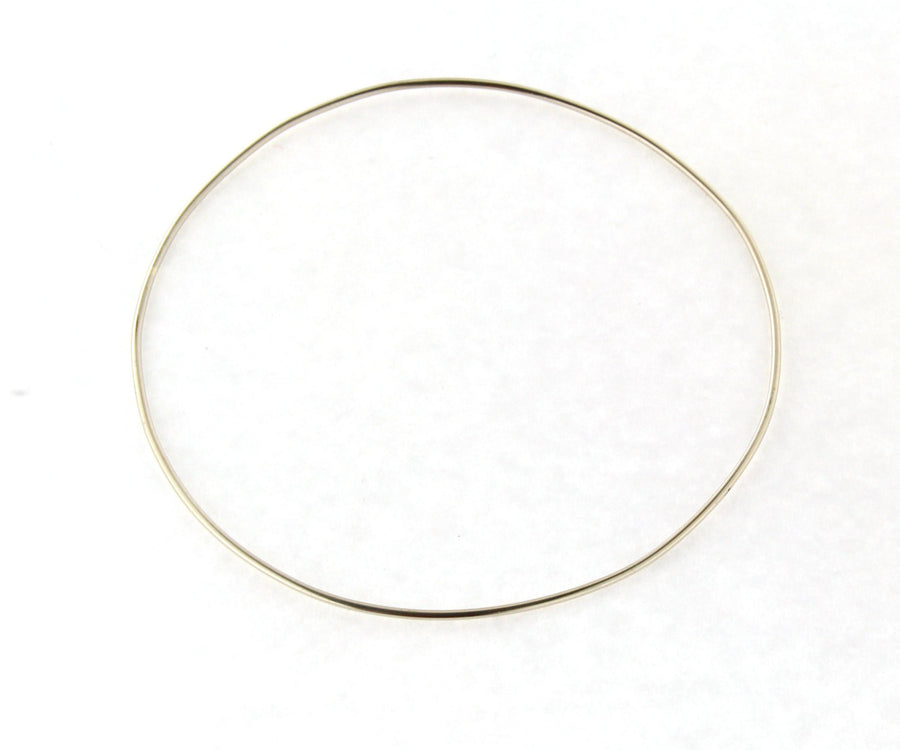 Solid Platinum 1.2mm Handmade Bangle