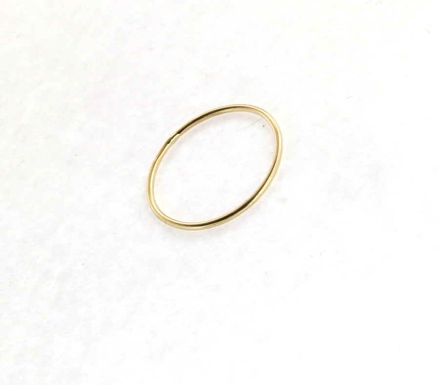 Solid 18kt Yellow Gold 1.2mm Handmade Wedding Band