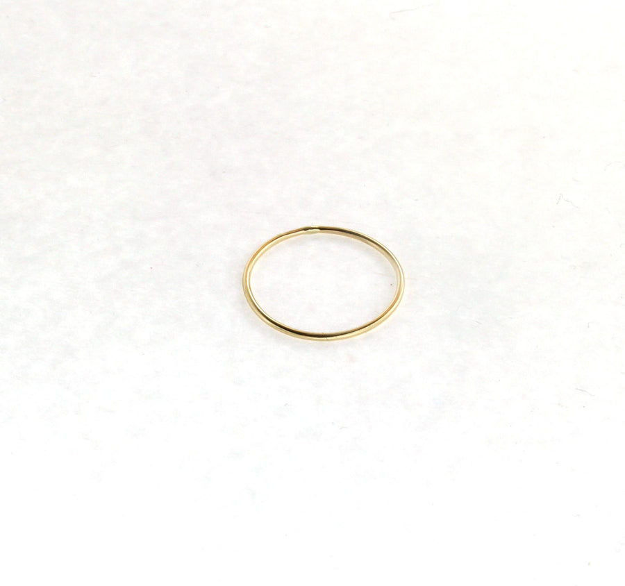 Solid 18kt Yellow Gold 1.2mm Handmade Wedding Band