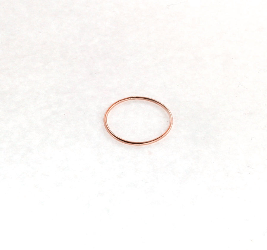 Solid 18kt Yellow Gold 1.2mm Handmade Wedding Band